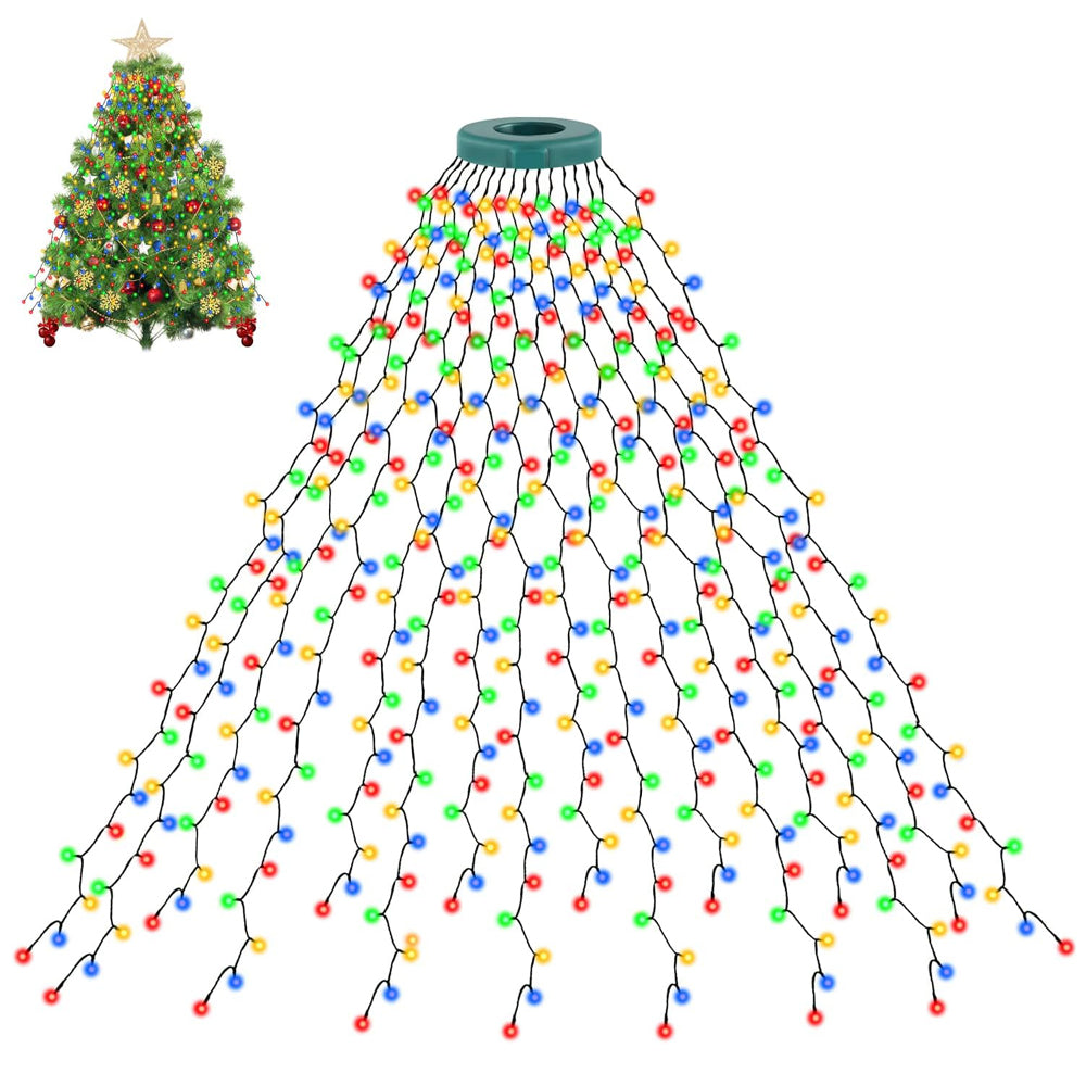 Multicolor Christmas Tree Lights 16 Strings 400 LEDs, Indoor & Outdoor