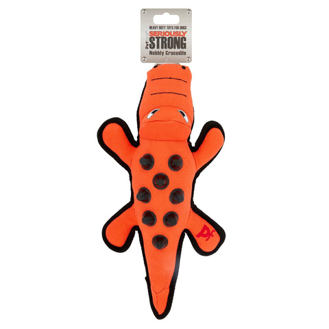 Petface Nobbly Crocodile Dog Toy – Tough Plush Chew Toy