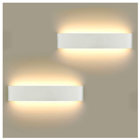 16W LED Wall Lights 40cm Up Down Warm White 2 Pack