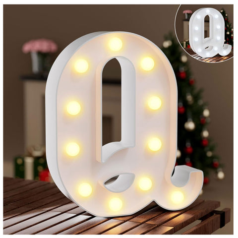 LED Marquee Letter Light Q Warm & Cool White