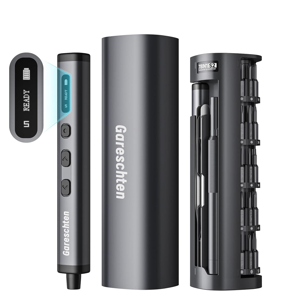 78-in-1 Precision Electric Screwdriver Set with LED Display & USB-C Charging – Cordless Mini Repair Tool Kit for Phone, Laptop, Camera, Drone & Watch Repair UK