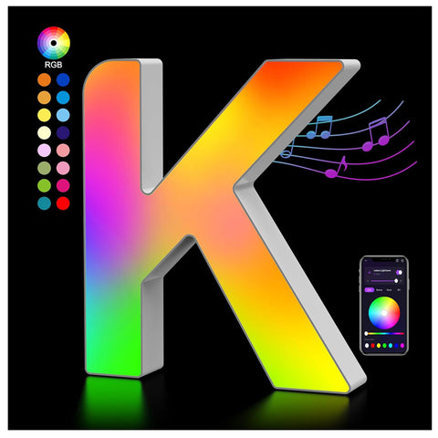 RGB LED Letter K Light USB APP Control
