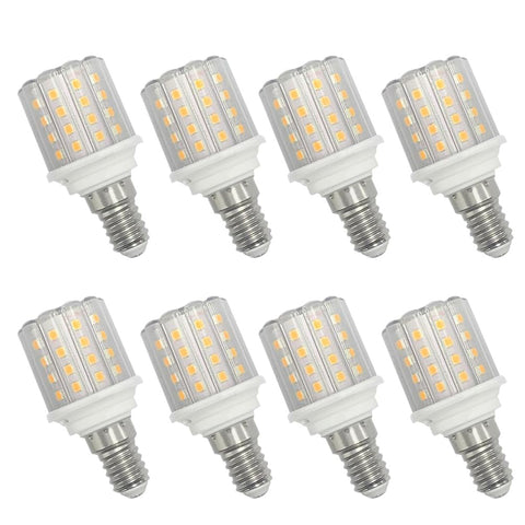 YELANGU E14 LED Corn Light Bulbs,5W Warm Light 3000K, Equivalent to 60W E14 Halogen Bulbs,AC 85-265V, 360° Beam Angle,Small Edison Screw SES LED Corn Lamp, Not Dimmable, Pack of 8 [Energy Class F]