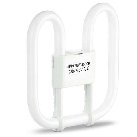 28W GR10q 2D CFL Butterfly Bulb 3500K 2000LM
