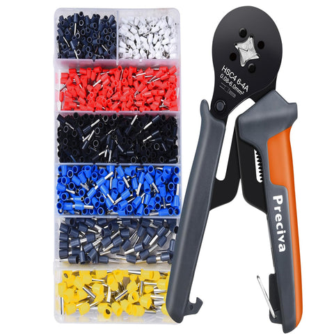 Ferrule Crimper Plier Kit with 1200 Terminal Connectors