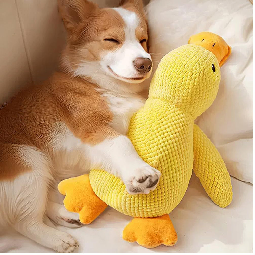 Speedy Panther Plush Duck Dog Toy 35CM