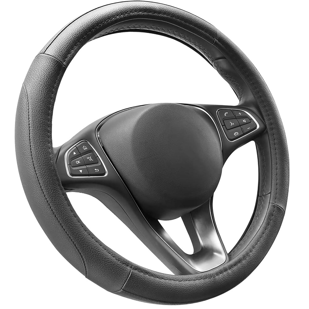 COFIT Microfiber Leather Steering Wheel Cover Black