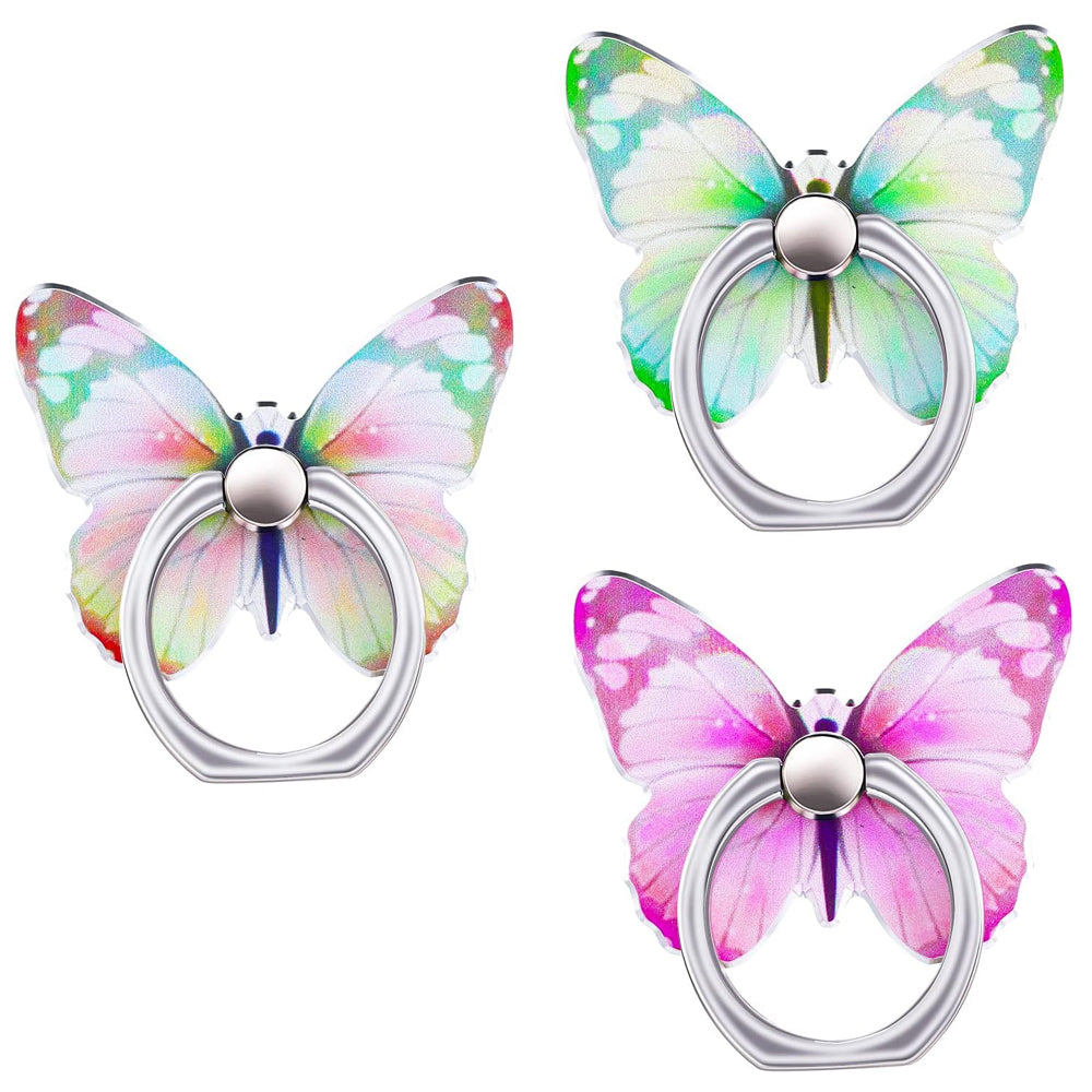Butterfly Phone Ring Holder Set 3 Pack