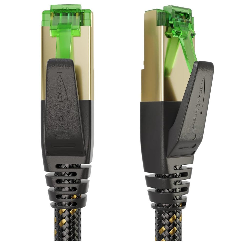 Cat 7 Ethernet Cable 10m – Triple Shielded Nylon Braided