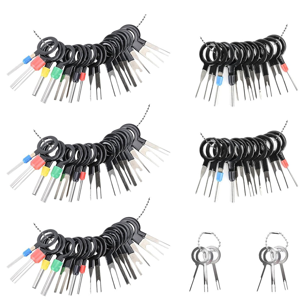 82PCS Terminal Removal Tool Kit Depinning Tool Set – Electrical Connector Pin Extractor Wire Terminal Release Tools for Automotive & Household Devices