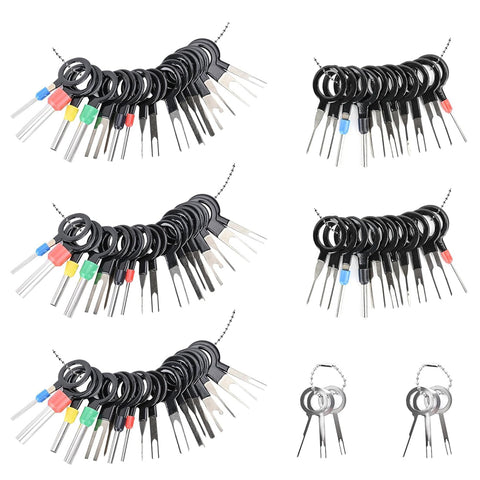 82PCS Terminal Removal Tool Kit Depinning Tool Set – Electrical Connector Pin Extractor Wire Terminal Release Tools for Automotive & Household Devices
