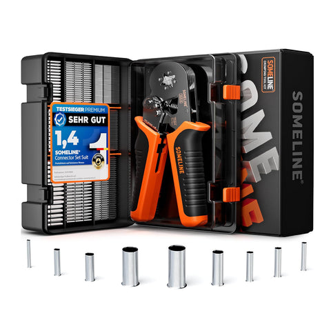 SOMELINE Crimping Tool Set 0.25-10mm² with 1240 Ferrules