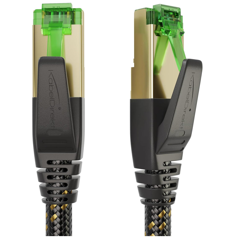 Cat 7 Ethernet Cable 15m Nylon Braided 10Gbps