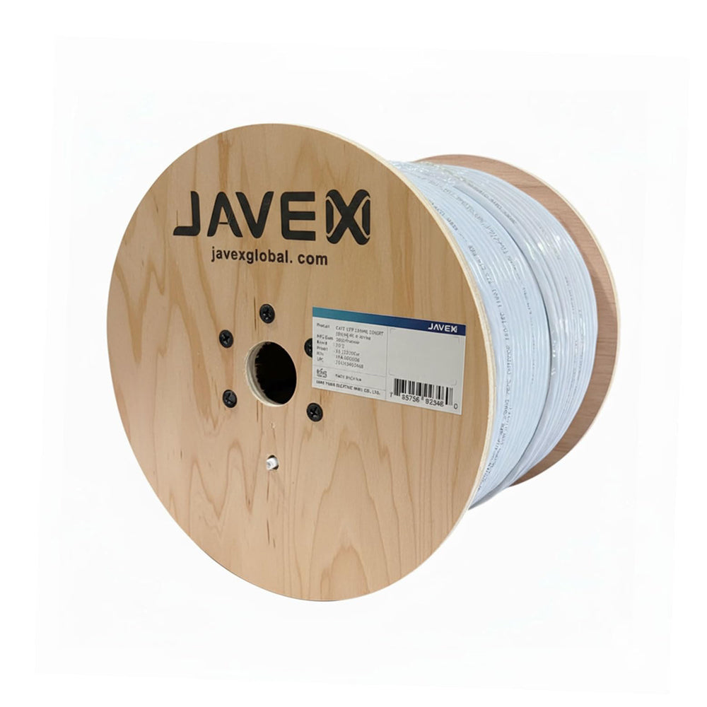 JAVEX Cat6 Outdoor Ethernet Cable 305M UTP 23AWG CCA 550MHz 10Gbps Weatherproof UV Resistant Easy Pull Box Network LAN Cable White UK
