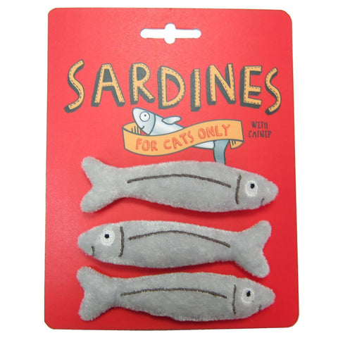 Sardine Catnip Toy 3 Pack for Cats