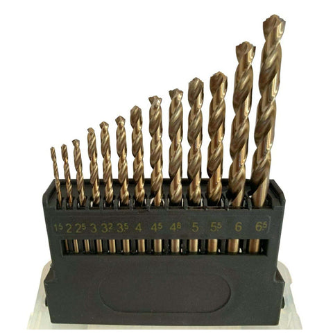 Metric M42 Cobalt Twist Drill Bits Set 1–10mm (19PCS) – 8% Cobalt Steel Drill Bit Kit for Stainless Steel, Hard Metal, Aluminium, Hardwood & Plastic – 90° Split Point Precision Industrial Grade Drill Set