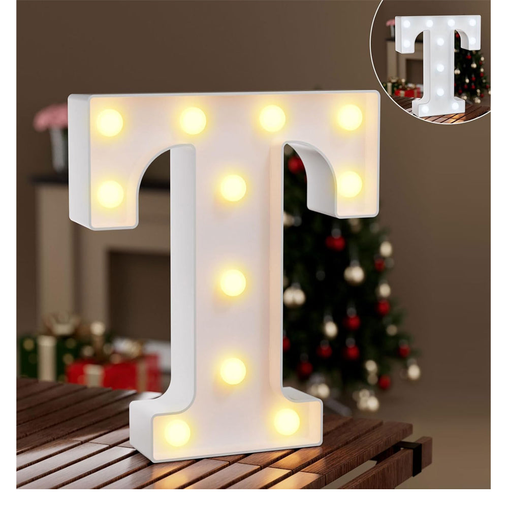 LED Marquee Letter Light T Warm & Cool White