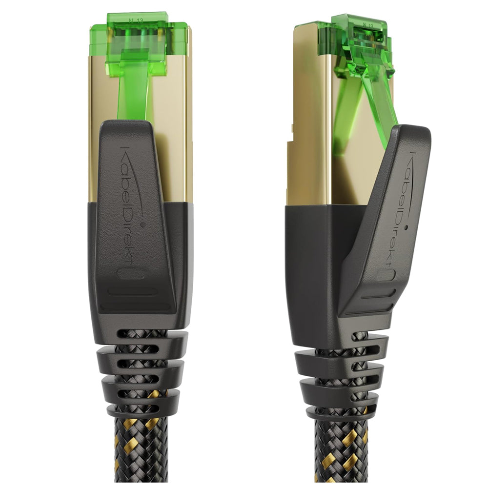 Cat 7 Ethernet Cable – 3m Nylon Braided, 10Gbit/s, Triple Shielded