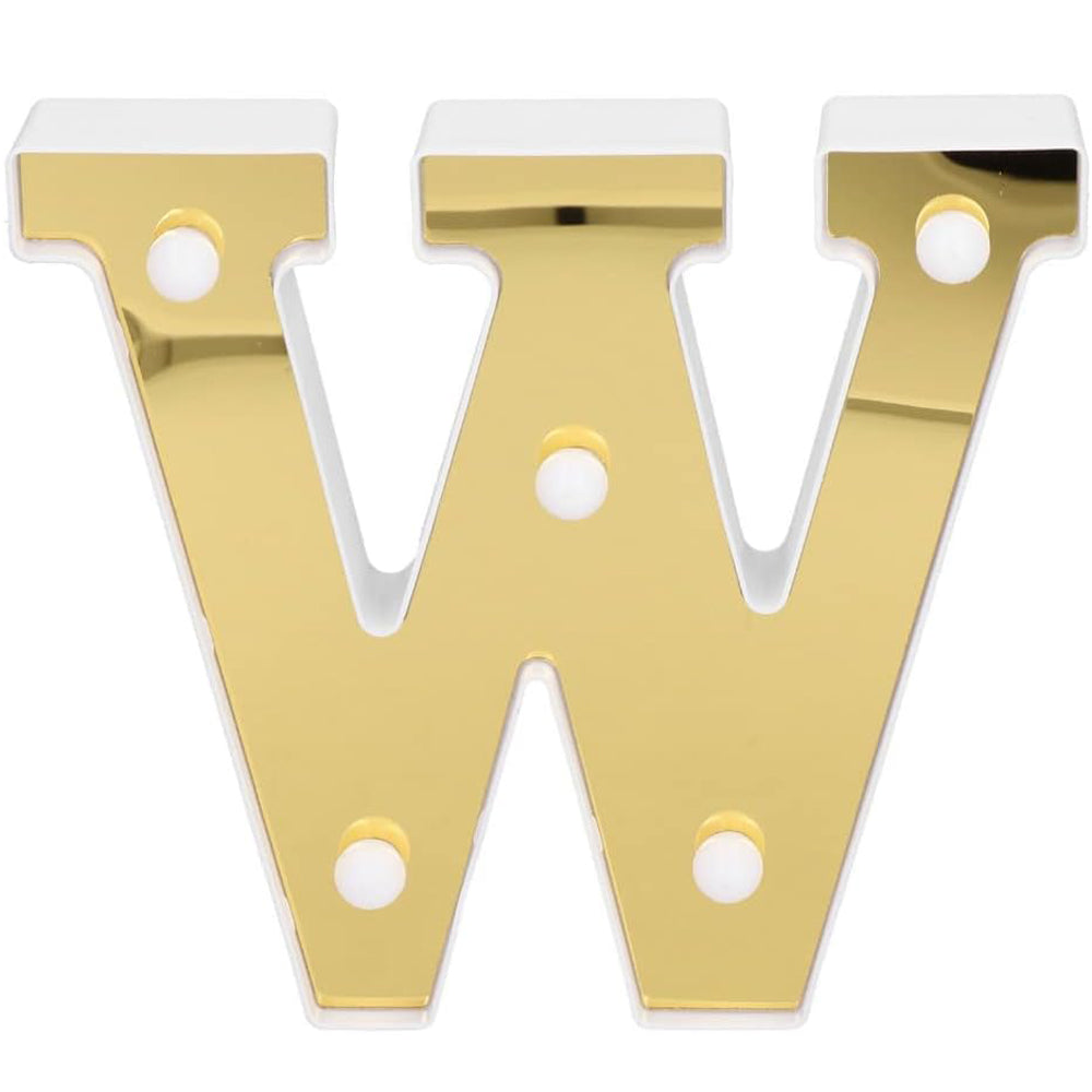 Gold LED Alphabet Letter Light X Warm White Battery Decorative Lamp UK