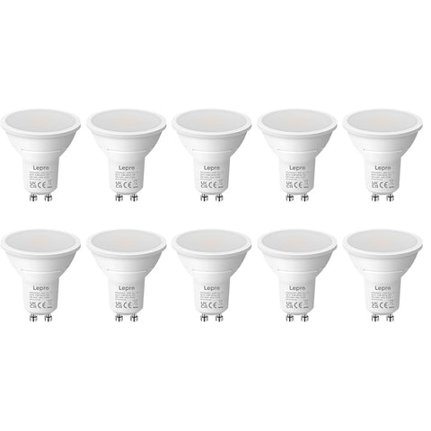 GU10 LED Bulbs 4.5W Warm White 2700K 345lm Pack of 10