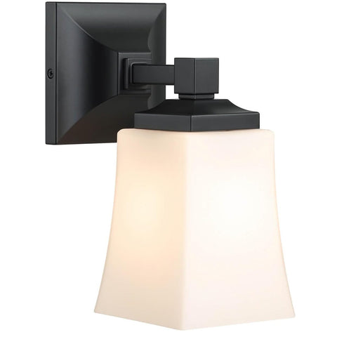 Black Wall Light, Vintage Industrial Sconce for Indoor Bathrooms and Hallways