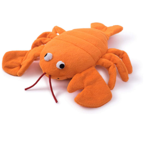 Petface Seriously Strong Plush & Rubber Lobster Dog Toy, Orange