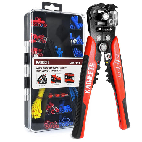 Automatic Wire Stripper Cutter Crimper AWG10–24 3-in-1