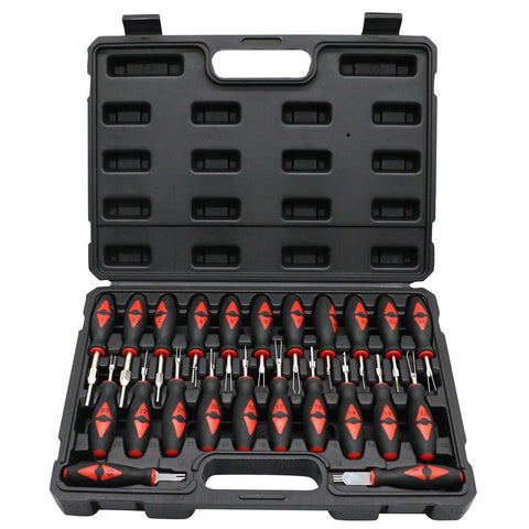 23Pcs Universal Terminal Release Kit Car Pin Removal Tool Set Electrical Connector Extractor Tools With Storage Case Automotive Wiring Repair Kit