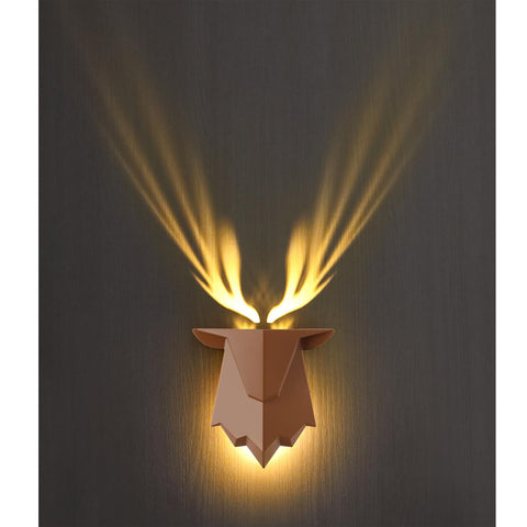 Fuloon Deer Shadow Battery Wall Lamp with Remote