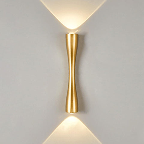 LED Up and Down Gold Wall Light 35CM Warm White