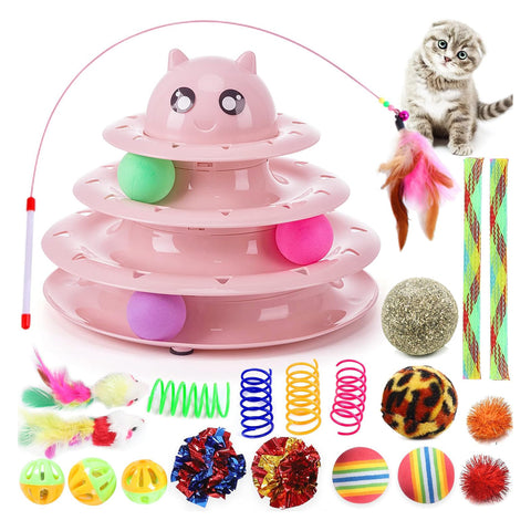 Cat Toys 21 Pack Interactive Kitten Play Set