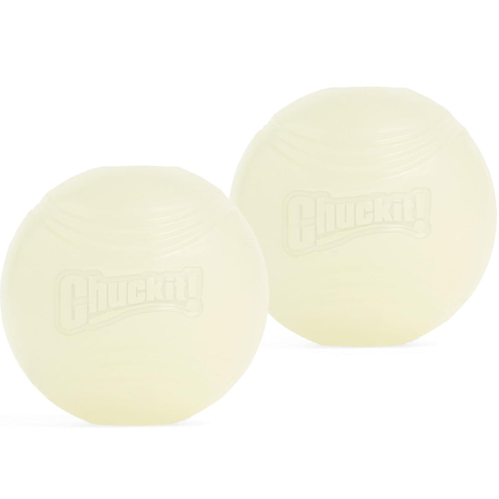 Chuckit! Glow In The Dark Dog Ball Small 2 Balls