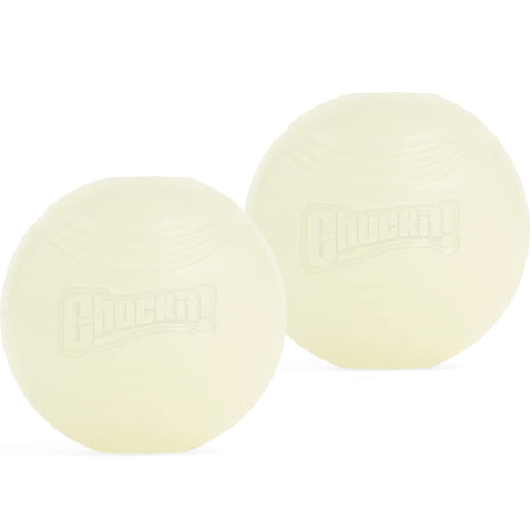 Chuckit! Glow In The Dark Dog Ball Small 2 Balls