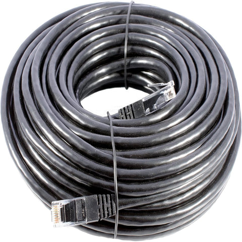 Smedz CAT6 20 m Full Solid Copper UTP 24 AWG Indoor / Outdoor Plug and Play Network Cable GigaBit Ethernet Patch Lead – Black