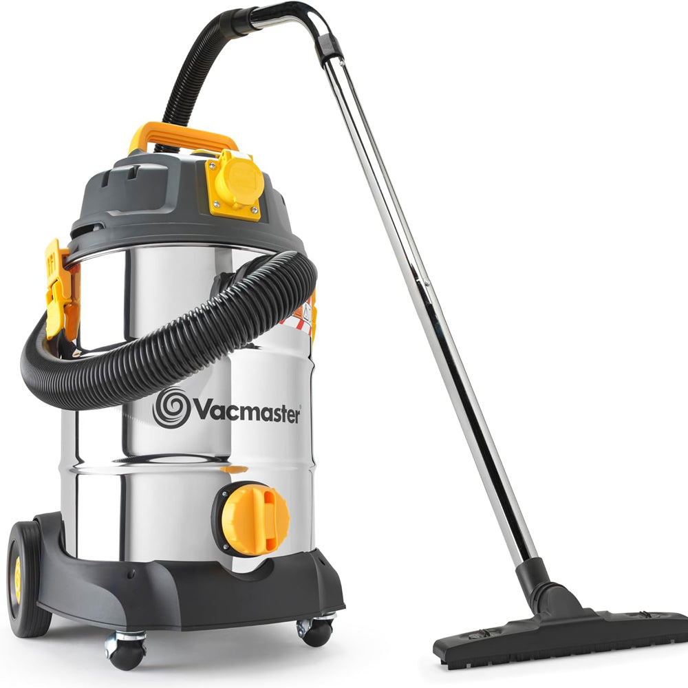 Vacmaster 110V L Class Wet & Dry Vacuum Cleaner | 30L Industrial Dust Extractor | HEPA 13 | Heavy Duty 1000W Motor