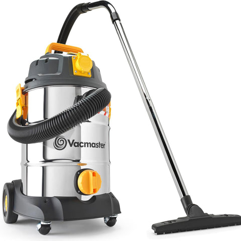 Vacmaster 110V L Class Wet & Dry Vacuum Cleaner | 30L Industrial Dust Extractor | HEPA 13 | Heavy Duty 1000W Motor