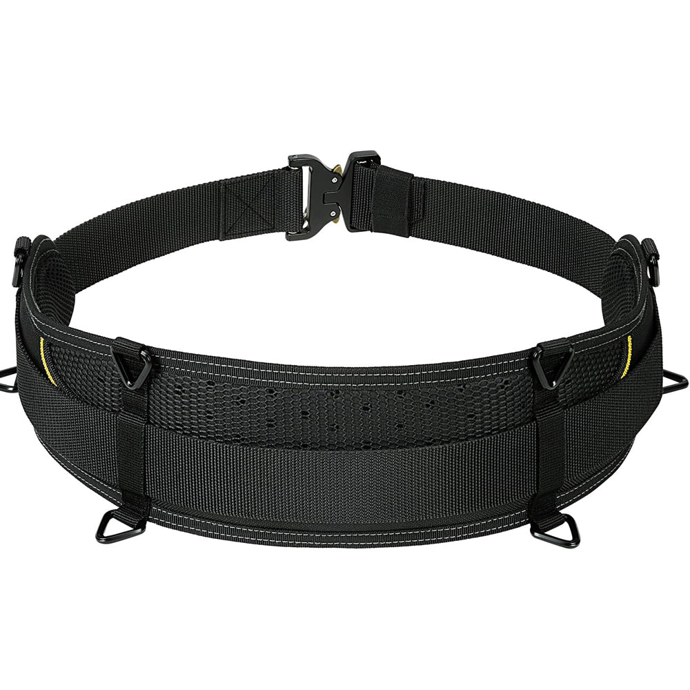 Padded 29'' Tool Belt for Men, Adjustable Work Belt with Heavy Duty Buckle Back Support for Carpenters, Electricians & Gardeners