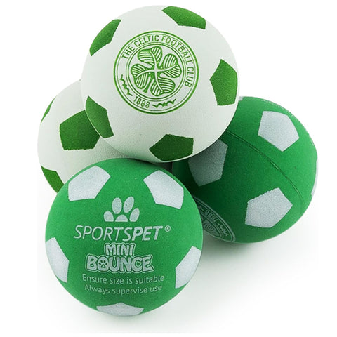 Sportspet Celtic Mini Bounce Dog Balls 4 Pack 44mm for Toy & Small Breeds