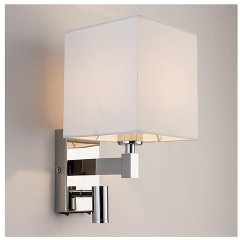 E27 Wall Light with LED Reading Light USB Ports