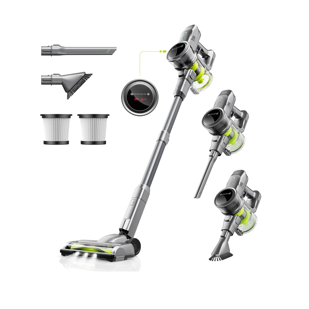 Kalado KCV01 Cordless Vacuum Cleaner 26KPa 250W Stick Hoover, 40Mins Runtime, LED Display, Self-Standing Lightweight Vacuum