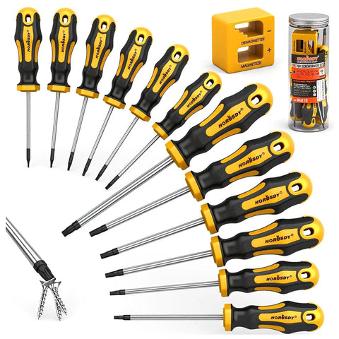 13Pcs Magnetic Torx Screwdriver Set T5-T40