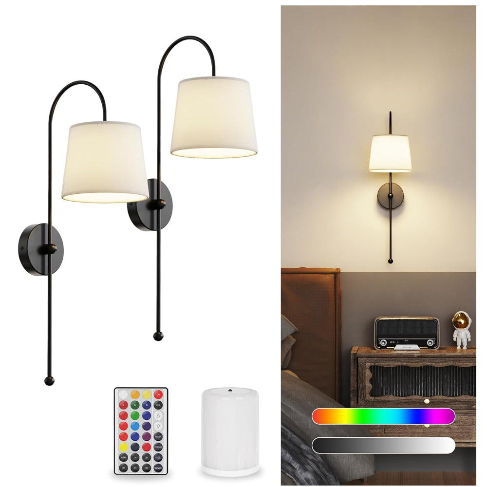Rechargeable Wall Lights Indoor with Remote & RGB