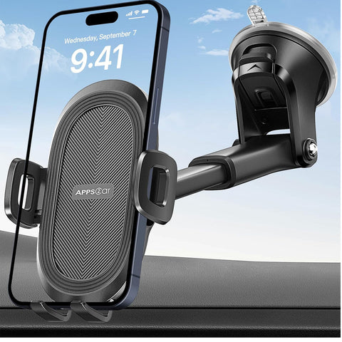 APPS2Car Car Phone Holder Dashboard and Windscreen Mount