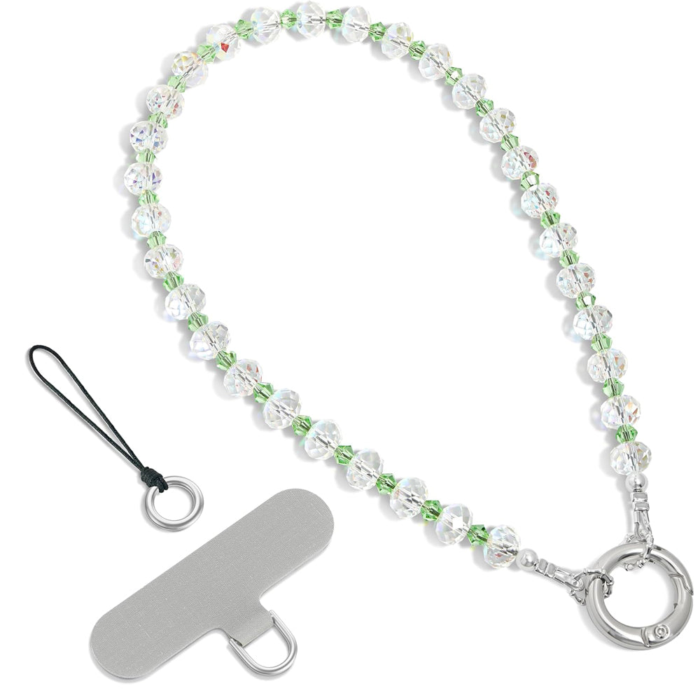 Crystal Glitter Phone Charm Strap – Bling Green