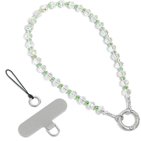 Crystal Glitter Phone Charm Strap – Bling Green