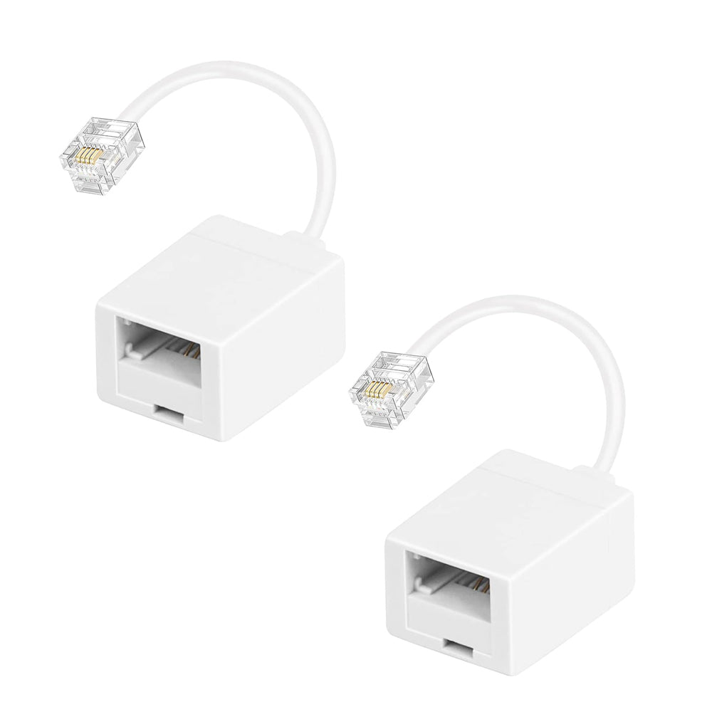 RJ11 to BT Phone Adapter Converter 2 Pack