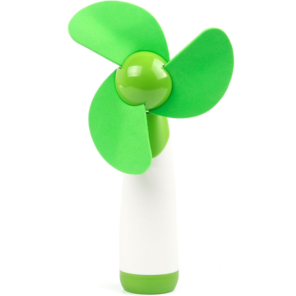 TRIXES Handheld Soft Blade Fan Green Adjustable Head