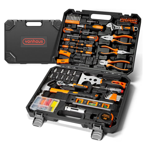 VonHaus 120-Piece Home Tool Kit with Carry Case