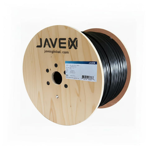 JAVEX Cat6 Outdoor Ethernet Cable 305M Black UTP 23AWG CCA 550MHz 10Gbps Weatherproof UV Resistant Network LAN Bulk Cable Easy Pull Box UK