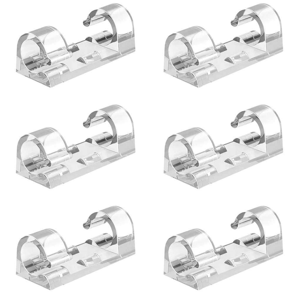 Aroidful 80pcs Cable Clips,Cable Tidy Clips,Strong Self Adhesive,Comes with Acrylic Glue Wire Clamp,Cable Clips Outdoor for Wire Rod Strip Plug Cords/Air Conditioning Cables/Power Cords
